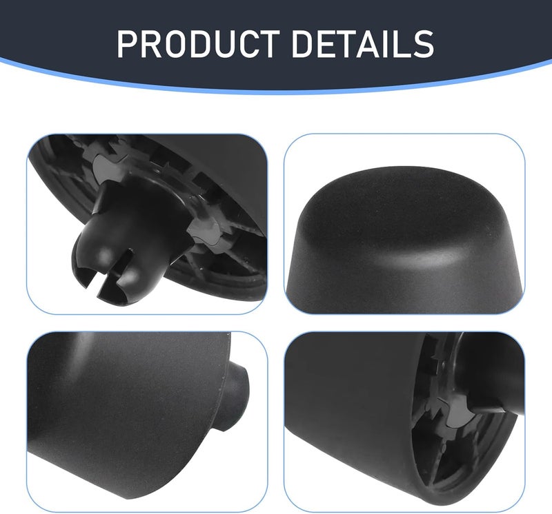 waswale 2 PCS Car Hood Front Stopper, Hood Stop Support Bumper Rubber Pier, Replaces OEM Part Number 55395650AD Repair Modification Accessories, Compatible with Jeep Wrangler JK 2007-2017 (Black) - Image 2